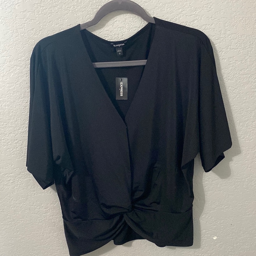 Woman Black Express Factory Size Small Blouse